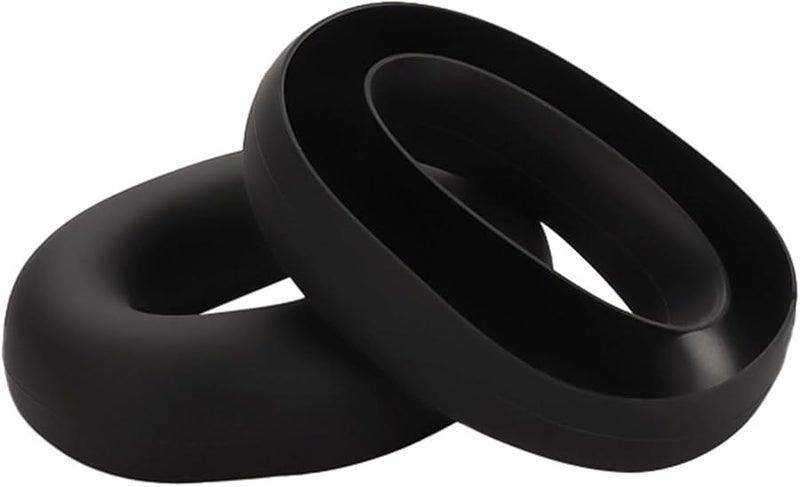 Black Soft Silicone Ear Cushion Covers for Headphones Protection Against Dirt and Oil - Image 4