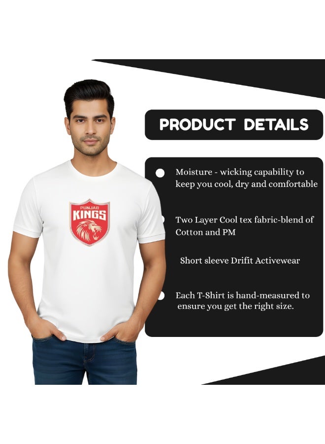 Punjab Cricket Fans Adult Round Neck Tshirt For Men - Image 4