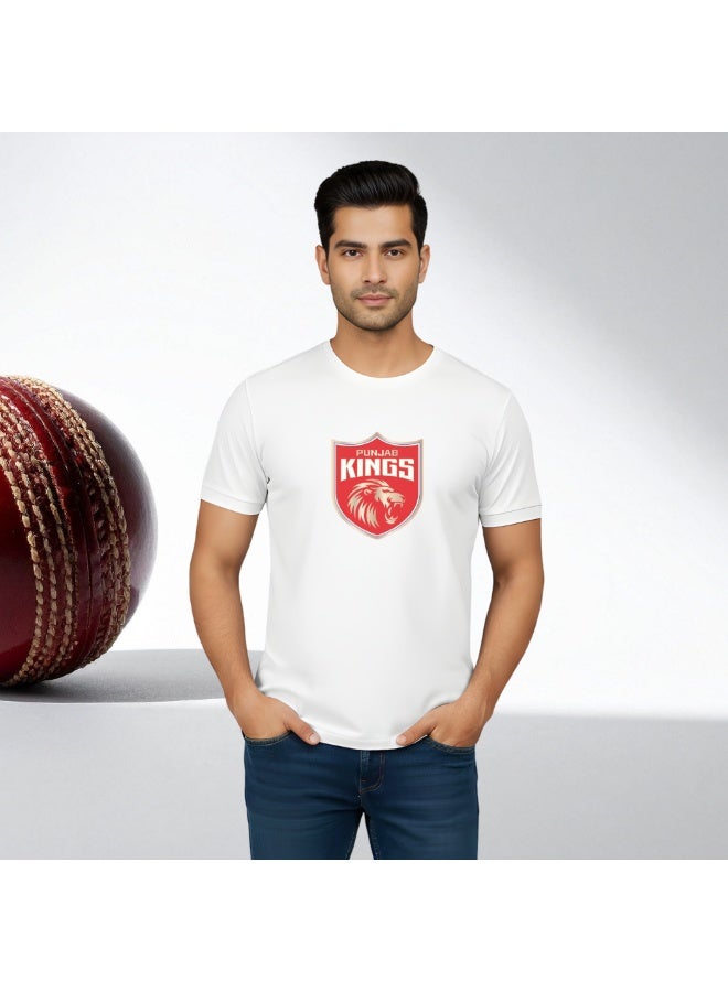 Punjab Cricket Fans Adult Round Neck Tshirt For Men - Image 3
