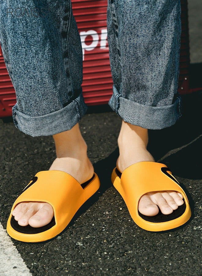 roaiss Non Slip Slippers for Lovers in Summer Thick Soled Wearable Fashionable External Sandals High Elastic Soft Bathroom Slippers - Image 4