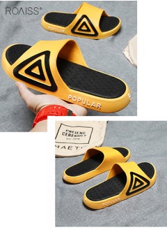 roaiss Non Slip Slippers for Lovers in Summer Thick Soled Wearable Fashionable External Sandals High Elastic Soft Bathroom Slippers  - Image 5