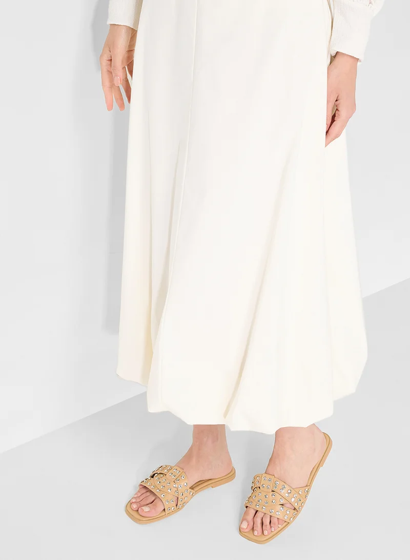 ELLA Studded Flat Sandal
