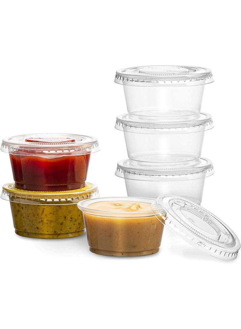 Food storage containers, made of polypropylene, set of 100 pieces, 59 ml capacity - Image 1