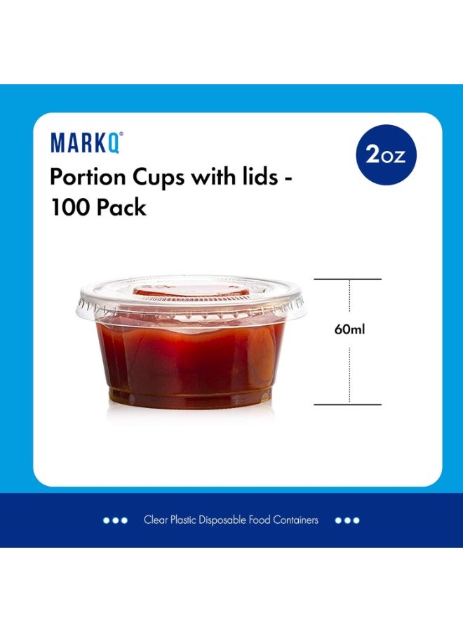 Food storage containers, made of polypropylene, set of 100 pieces, 59 ml capacity - Image 3