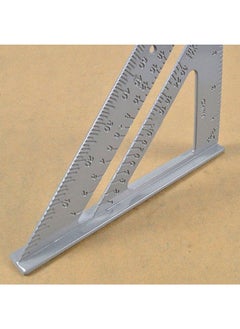 Generic Triangle Ruler Protractor Grey 20centimeter  - Image 2