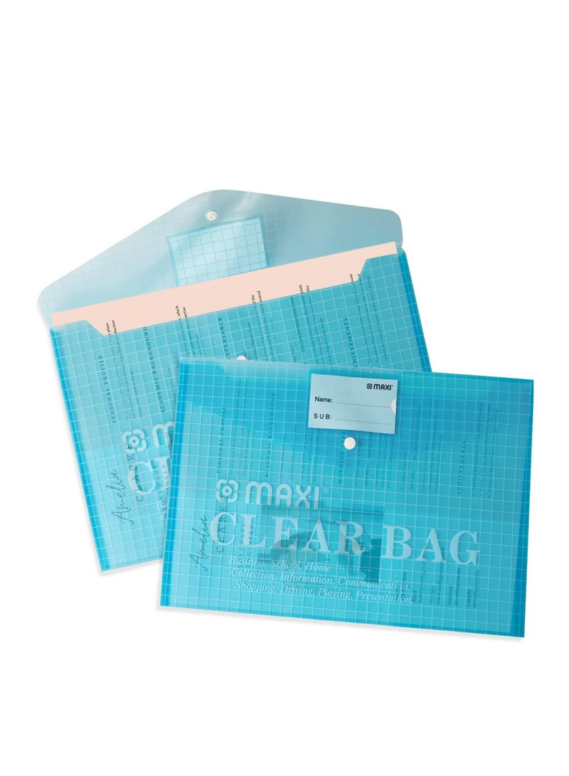 Maxi 12-Piece Document Bag Set Blue - Image 2