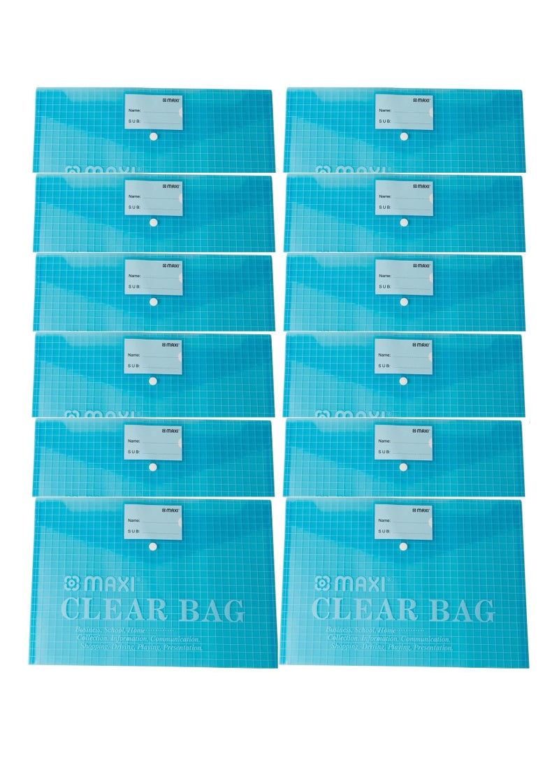 Maxi 12-Piece Document Bag Set Blue - Image 1