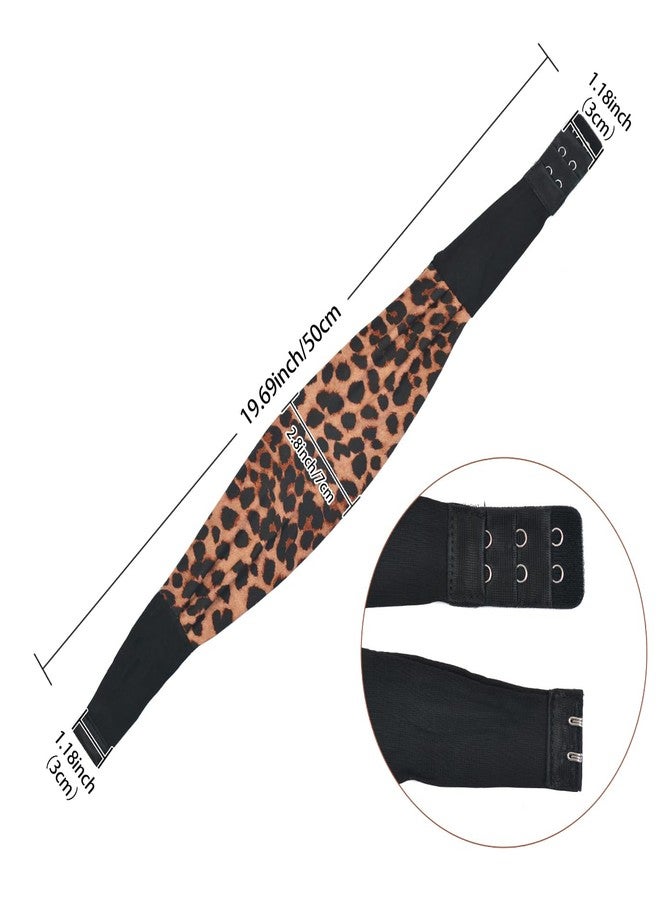 YTBYT Leopard Print Headbands for Wigs Ice Silk Lace Melting Bands with Removable Hook Adjustable Wig Bands for Headband Wig (A-3) - Image 2