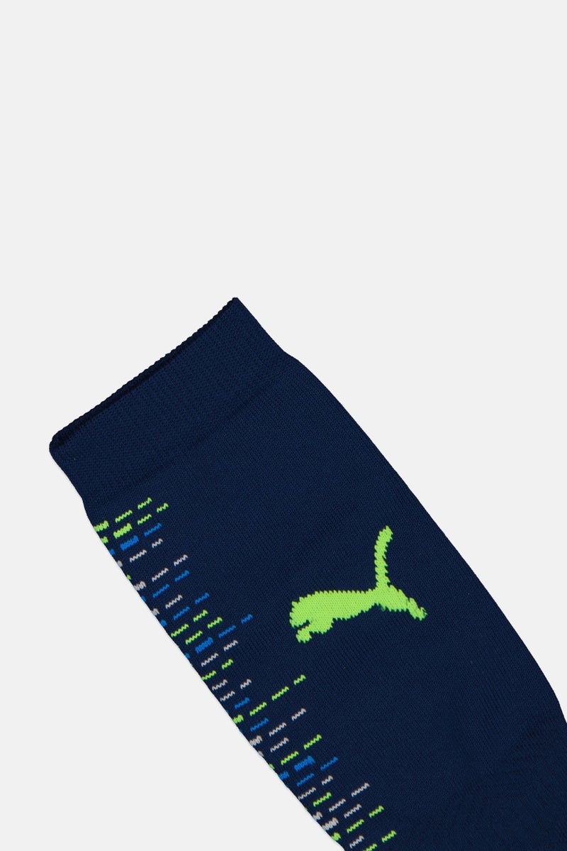 PUMA Men 1 Pair Brand Logo Football Socks, Navy - Image 3