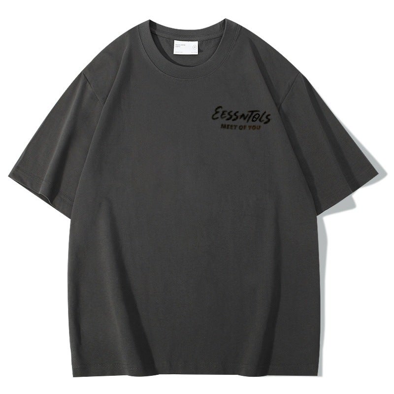 Xl270G Off-Shoulder Short-Sleeved T-Shirt Regular Short-Sleeved Round Neck Loose Summer Daily Youth Popular - Image 1