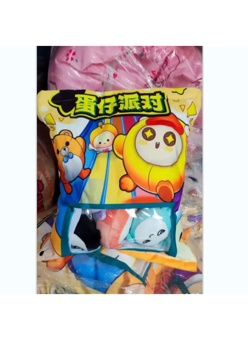 General Lovely Snack Pillow Stuffed Animal Toys Pudding Decorative Removable Eggy Party Dolls Creative Toy Gifts For Teens Girls Kids  - Image 1
