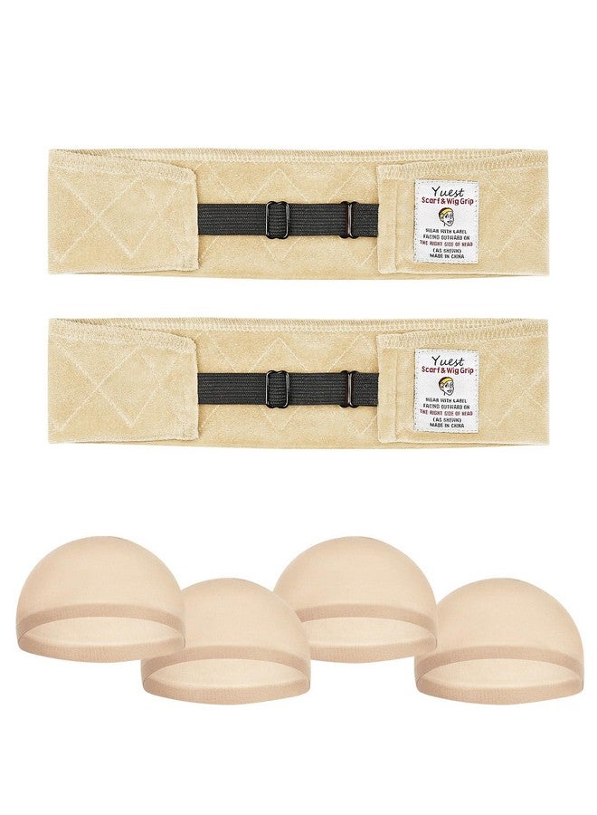 Yuest Wig Grip Band for Lace Front Wig Grip Bands for Keeping Wigs in Place Secured Non Slip Grip Headband Wig Cap with Grip Band - Image 1
