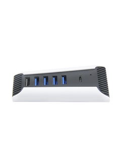 General PS5 USB Hub 5-Port USB Extender, USB High-Speed Expansion Hub Charger USB Extender Compatible Playstation 5 Game Console Accessories PS5 Converter Fast Transfer Multiport Hub Splitter  - Image 2
