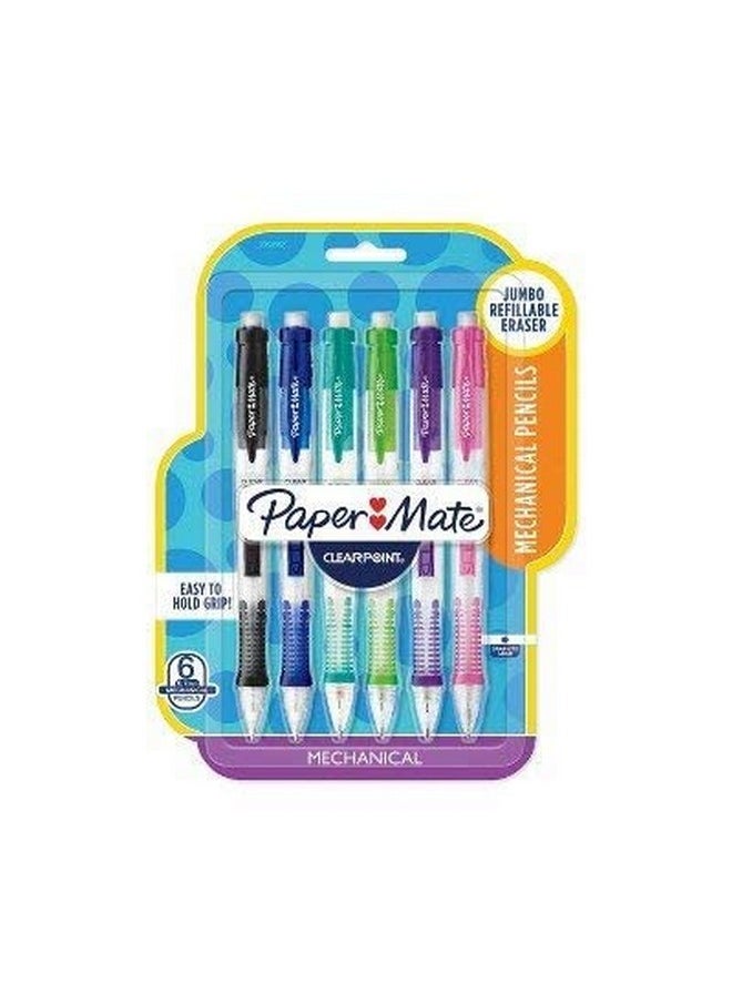 Paper Mate 6Ct Clearpoint 2 Mechanical Pencils 0.7Mm Multicolor  - Image 2