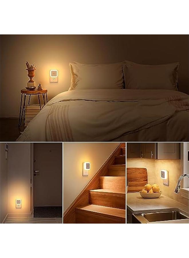 مصباح ليلي LED يثبت في الحائط مع مستشعر تلقائي من الغسق الى الفجر لغرفة نوم الاطفال والحمام والرواق والسلالم والمطبخ اكسين ابيض دافئ عبوة قطعتين - Image 5
