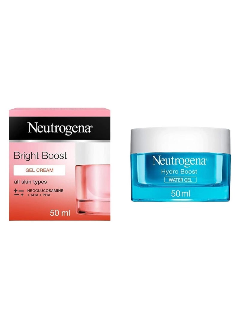 Neutrogena Radiance Boosting Gel Cream, 50 ml, Hydrating Water Gel for Redness, Boosted with Water, Normal to Combination Skin, 50 ml, by Neutrogena