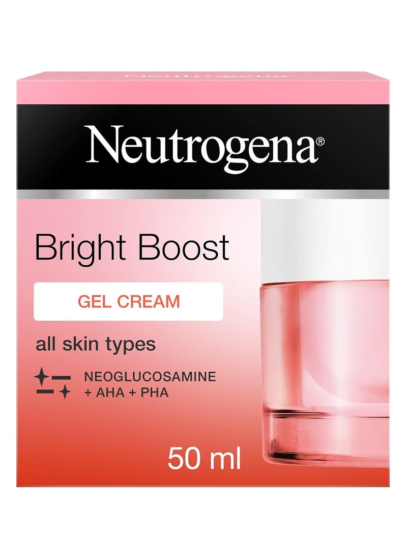 Neutrogena Radiance Boosting Gel Cream, 50 ml, Hydrating Water Gel for Redness, Boosted with Water, Normal to Combination Skin, 50 ml, by Neutrogena