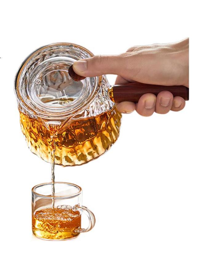 Yihutea Glass Tea Pot With Side Handle, Tea Water Separation, Suitable For Direct Fire Heating, New Electric Ceramic Stove Special Kung Fu Tea Set - Image 1