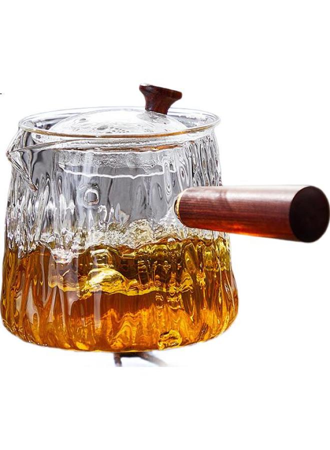 Yihutea Glass Tea Pot With Side Handle, Tea Water Separation, Suitable For Direct Fire Heating, New Electric Ceramic Stove Special Kung Fu Tea Set - Image 3