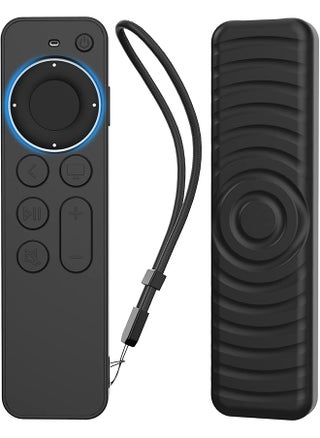 Protective Case For Tv Siri Remote 2021 Non Slip Shock Resistant Durable Silicone Case For Tv 4K Gen 2 2021 Remote Silicone Remote Control Case With Lanyard Black - pzsku/Z07086C8CD1F2E089F412Z/45/_/1740992008/10ae9001-0d99-4fc4-b698-02f2e170838a