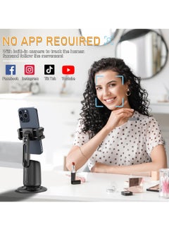 DIGI CORE P05 Auto Face Tracking Phone Holder 360° Smart Gimbal Stabilizer With Adjustable Lens & Colorful Lights For Smartphone Vlog Live Chat And Selfies AI Gesture Control Mobile Stand Tripod Stand  - Image 4