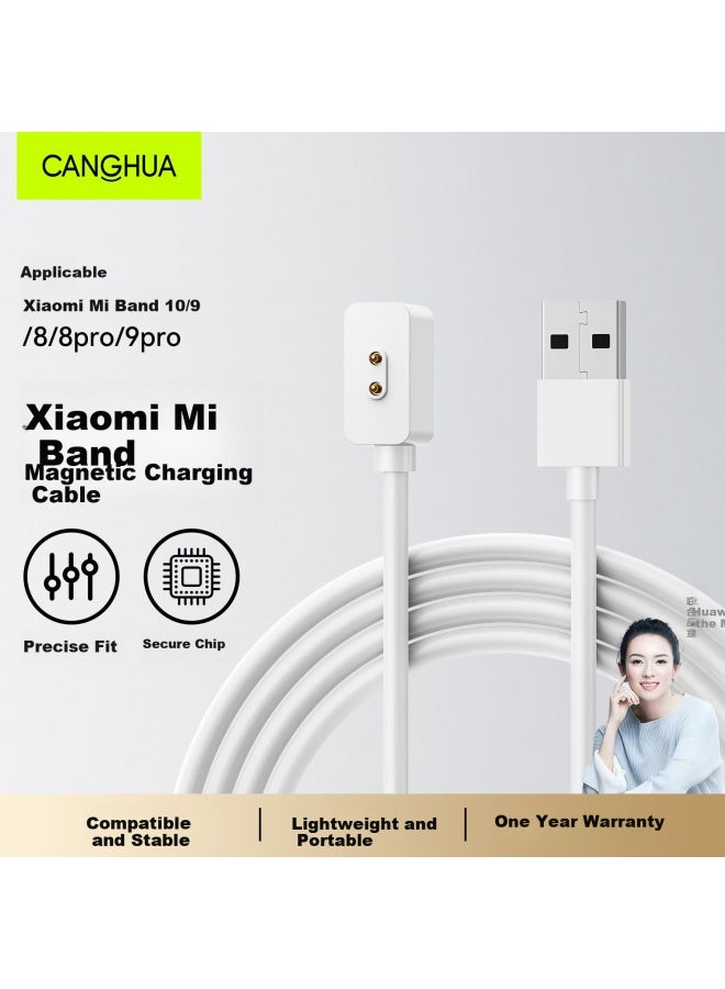Canghua Charging Cable For Xiaomi Mi Band 10/10 Nfc/10 Ceramic Edition/9/9 Pro/8/8 Pro Magnetic Charger With Small Square Head For Redmi Watch 6/5 And Mi Band 3/2 Dock - Image 1