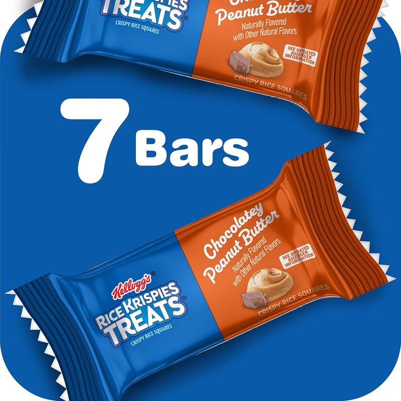 Kellogg's Rice Krispies Treats Chocolatey Peanut Butter Snack Bars - 5.4oz Box (7 Bars) - Image 4