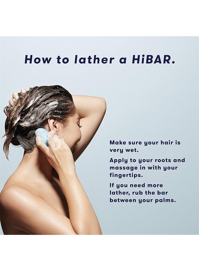 HiBAR Shampoo and Conditioner Bar Set, All Natural Hair Care, Plastic Free, Travel Size, Color Safe, Eco Friendly, Solid Sustainable Bars, Zero Waste (Soothe) - Image 5