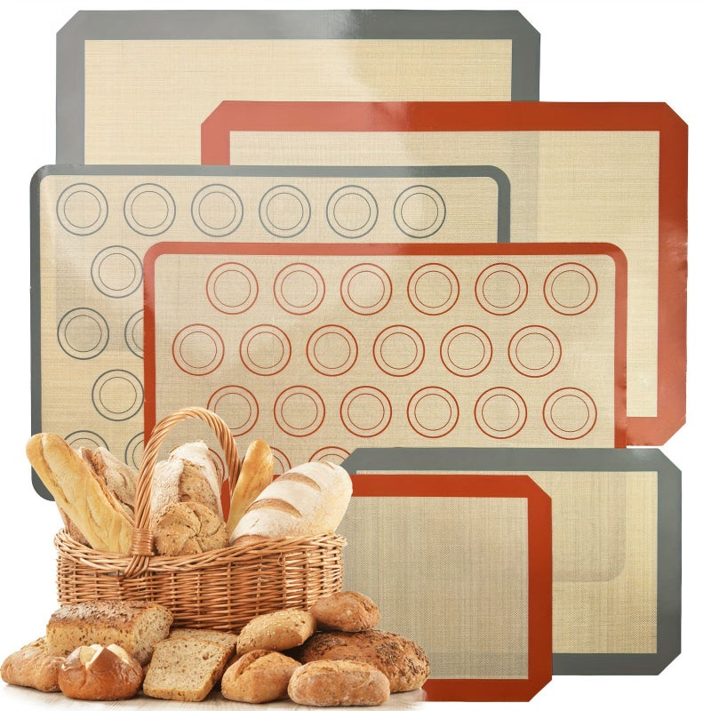Silicone Baking Mat Non Stick Heat Resistant Reusable For Oven Macaron Bread Pastry 15.75x11.81inch - Image 2