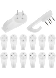ORiTi ORiTi Non Trace Wall Hooks, Non Trace Picture Hook Non-Trace Nail Plastic Invisible Traceless Hardwall Hanging Hook for Picture Photo Frame Hangers (Pack of 24)  - Image 1