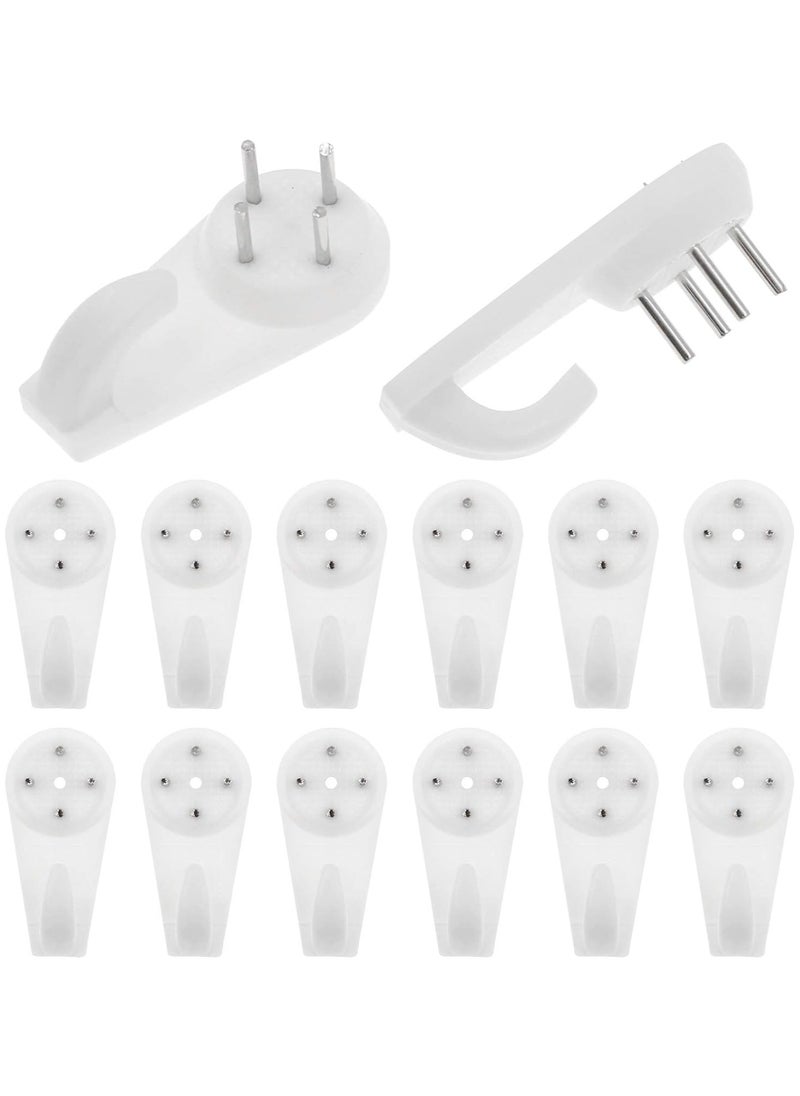 ORiTi - ORiTi Non Trace Wall Hooks, Non Trace Picture Hook Non-Trace Nail Plastic Invisible Traceless Hardwall Hanging Hook for Picture Photo Frame Hangers (Pack of 24) - Image 1