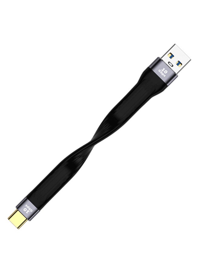 Double-headed Type-c Pd Fast Charging Usb3.1 High-speed Hard Drive 40g Cropped Usb4 100w Lightning 3-Color:C Revolution A Male Cord 10GB - Image 1