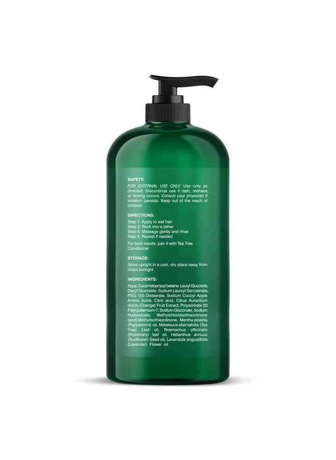 Botanic Hearth Tea Tree Shampoo, Vitamin C, Peppermint, Lavender And Rosemary Oil, Fights Dandruff And Dry Scalp, 16 Fl Oz  - Image 2