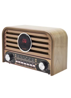 Rechargeable Classic Wooden Style Radio with AM/SM/FM Display and USB/SD/Bluetooth/AUX Input - pzsku/Z0708B709868249E27333Z/45/_/1738536761/ffc9b785-ec2a-4653-8df2-4d47a57d7d96