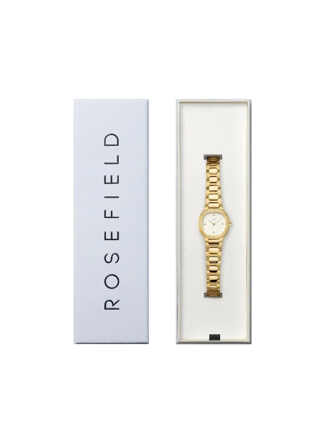 Rosefield  Rosefield Gaia XS Creme Roman Indexes Gold Watch  | Best Price UAE
