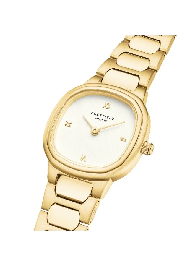 Rosefield  Rosefield Gaia XS Creme Roman Indexes Gold Watch  | Best Price UAE