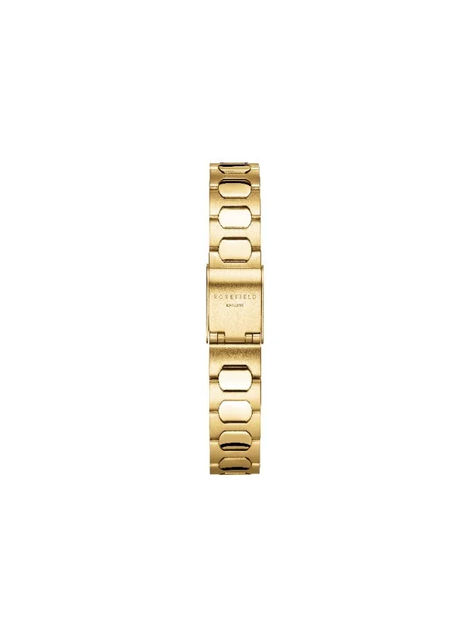 Rosefield  Rosefield Gaia XS Creme Roman Indexes Gold Watch  | Best Price UAE