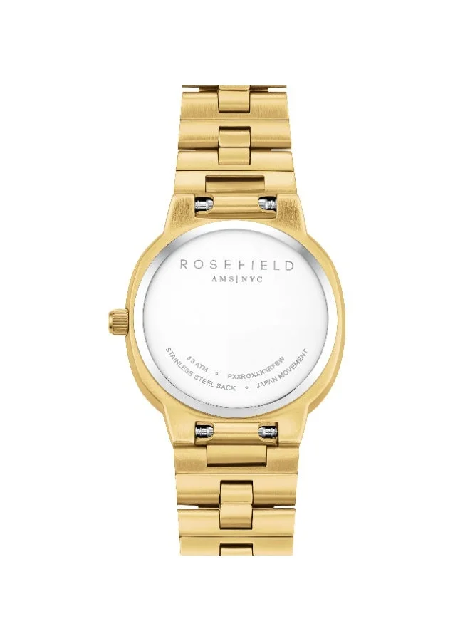 Rosefield  Rosefield Gaia XS Creme Roman Indexes Gold Watch  | Best Price UAE