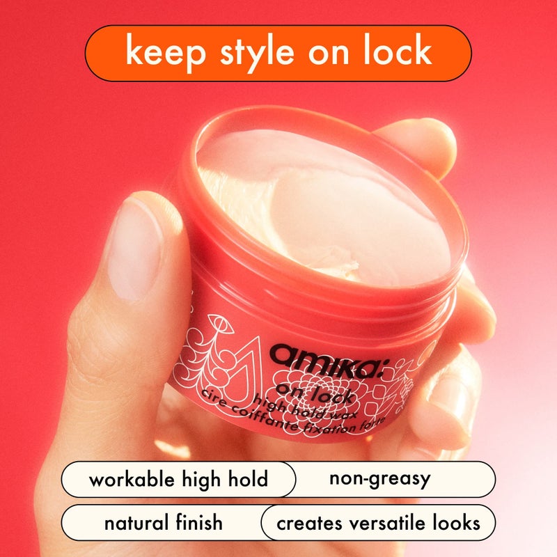amika on lock high hold hair wax | amika - Image 2