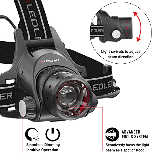 Ledlenser, H14R.2 Rechargeable Headlamp, High Power LED, 1000 Lumens, Hands-Free Light for Everyday and Outdoor Use, Hunting, Fishing, Hiking, Tactical, Black - Image 3