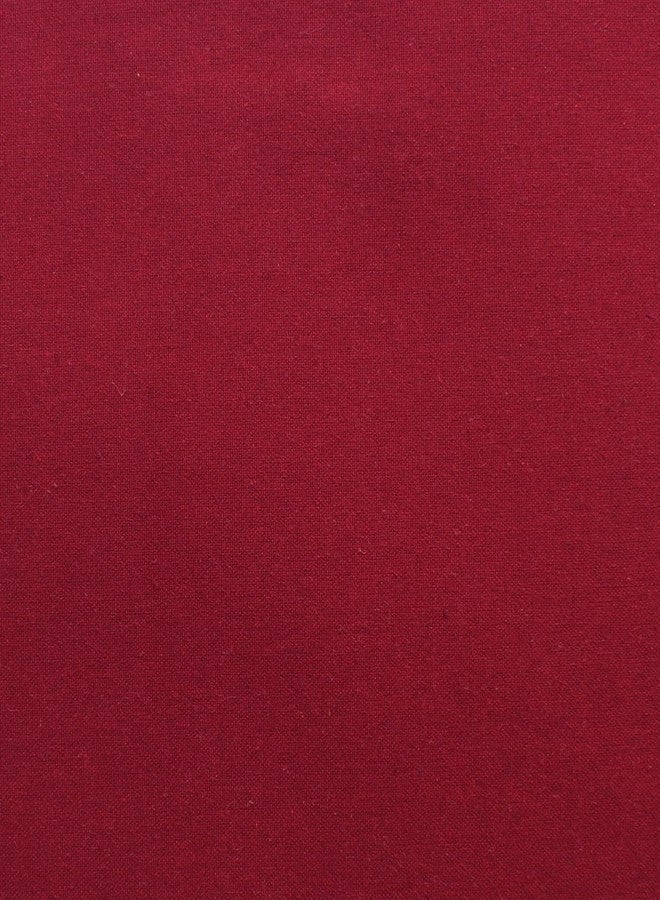 Airwill Cotton Plain Maroon Designed Solid Pattern Table Runner Length 152cm (Maroon, Pack of 1) - Image 4