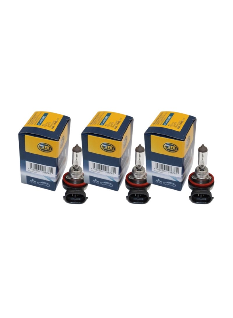 HELLA LIGHT BULB H11/12V 55W (One Pack of 3 Bulbs) - Image 1