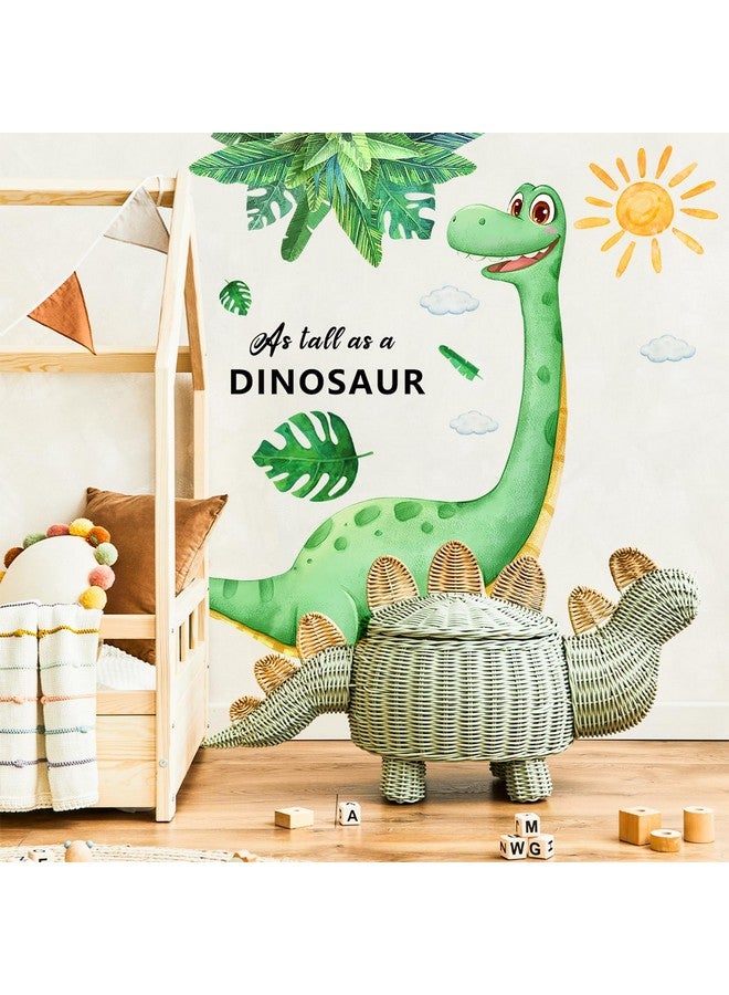 Sunoyar Large Dinosaur Wall Decals, Sunoyar Removable Dinosaur Footprint Wall Stickers, Self-Adhesive DIY Peel & Stick Dino Wall Mural Decor for Kids Boys Baby Nursery Bedroom Living Room (Green+Yellow) - Image 4