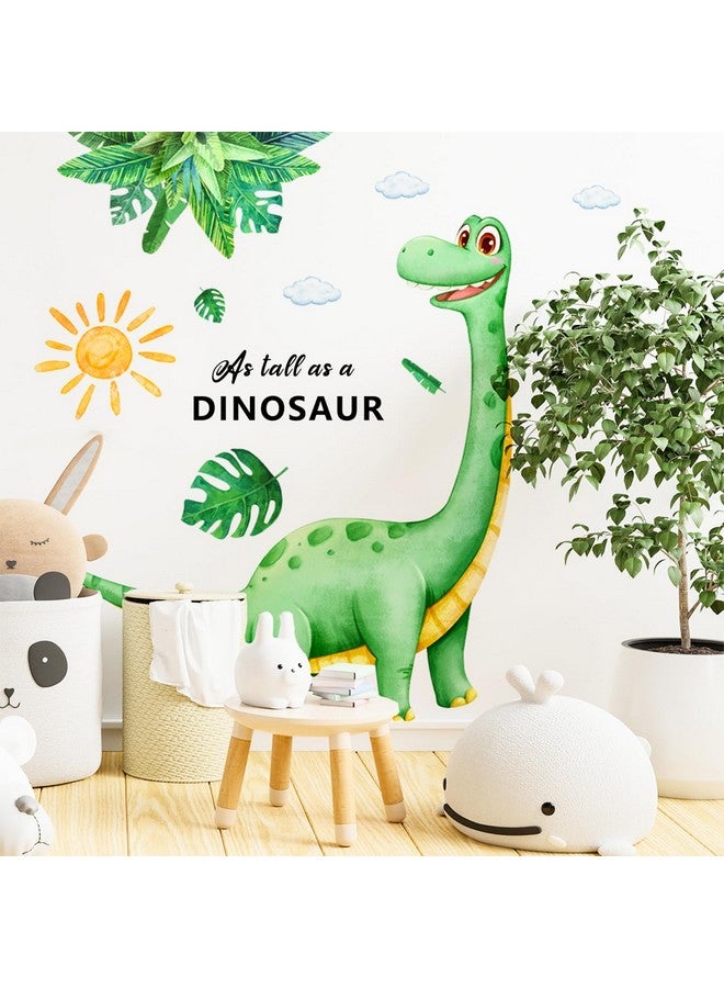 Sunoyar Large Dinosaur Wall Decals, Sunoyar Removable Dinosaur Footprint Wall Stickers, Self-Adhesive DIY Peel & Stick Dino Wall Mural Decor for Kids Boys Baby Nursery Bedroom Living Room (Green+Yellow) - Image 5