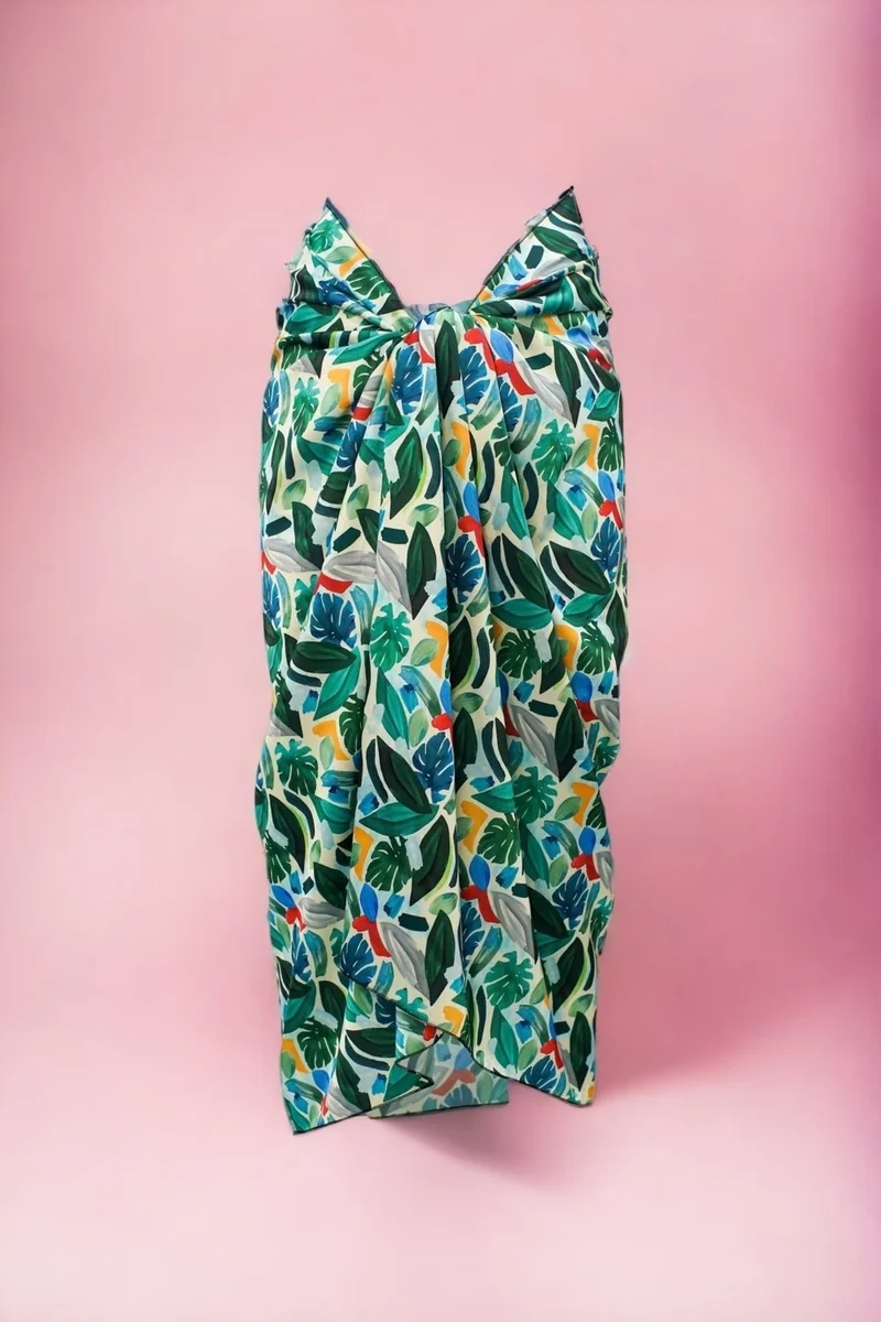بيستور Tropical Print Dress