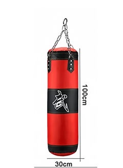 Generic Professional Boxing Bag Large, 100 CM, Red/Black  - Image 3