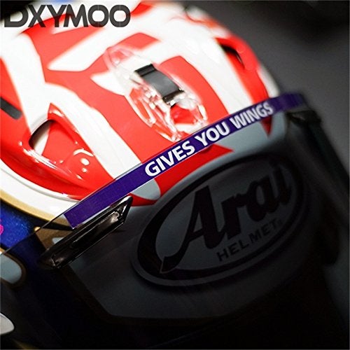 DXYMOO Pack of 2PCS Car Styling Motorcycle Motorbike Helmet Visor Sticker Decals Give You Wings 150x8mm - Image 5