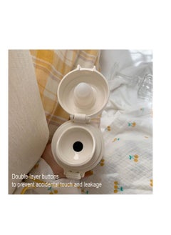 KASTWAVE Thermos Water Bottle, Kawaii Bear Thermal Water Bottle, Leak Proof Insulated Water Bottle, Portable Stainless Steel Thermal Bottle with Cloth Cover Hot or Cold Drinks  - Image 2