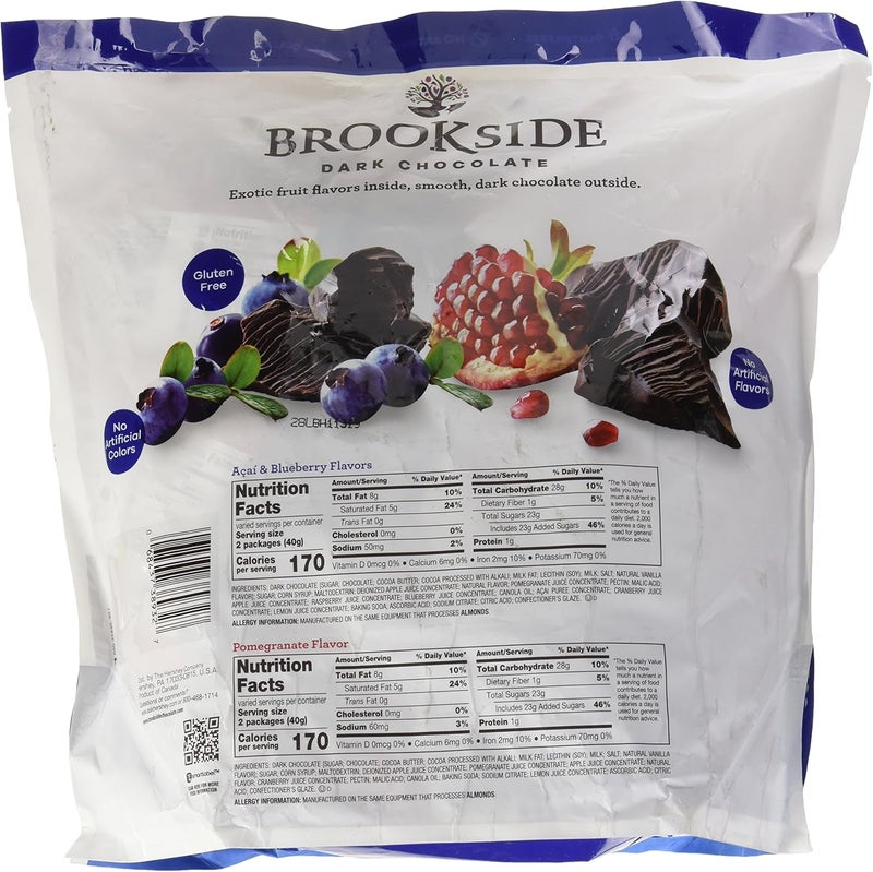 Brookside Dark Chocolate Variety Pack - 30 Individual Packs of Acai Blueberry and Pomegranate Flavors - Image 4
