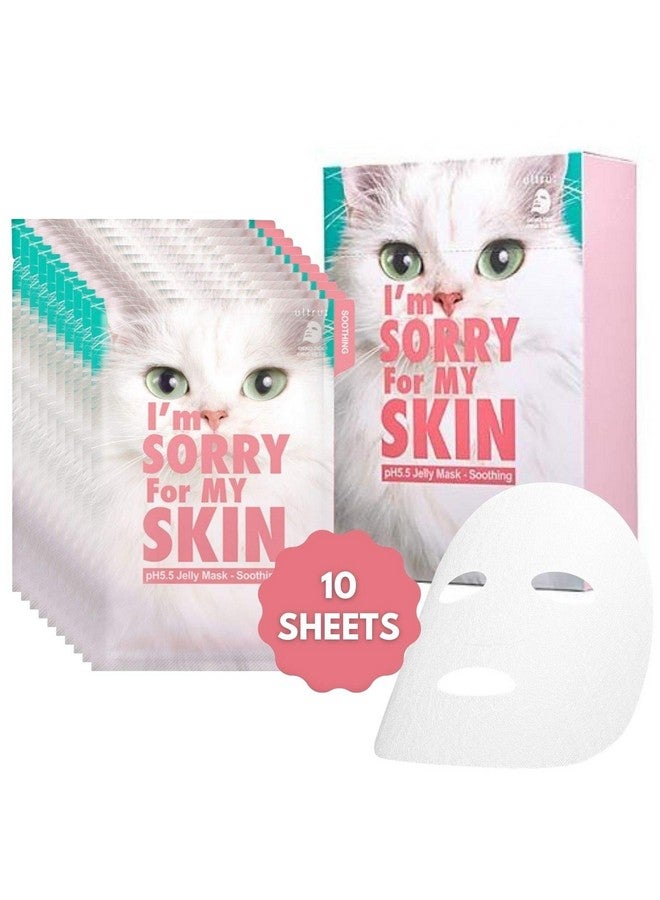 Y Skin Ph5.5 Jelly Face Mask Sheet Korean Skin Care Moisturizing And Soothing Pack Of 10